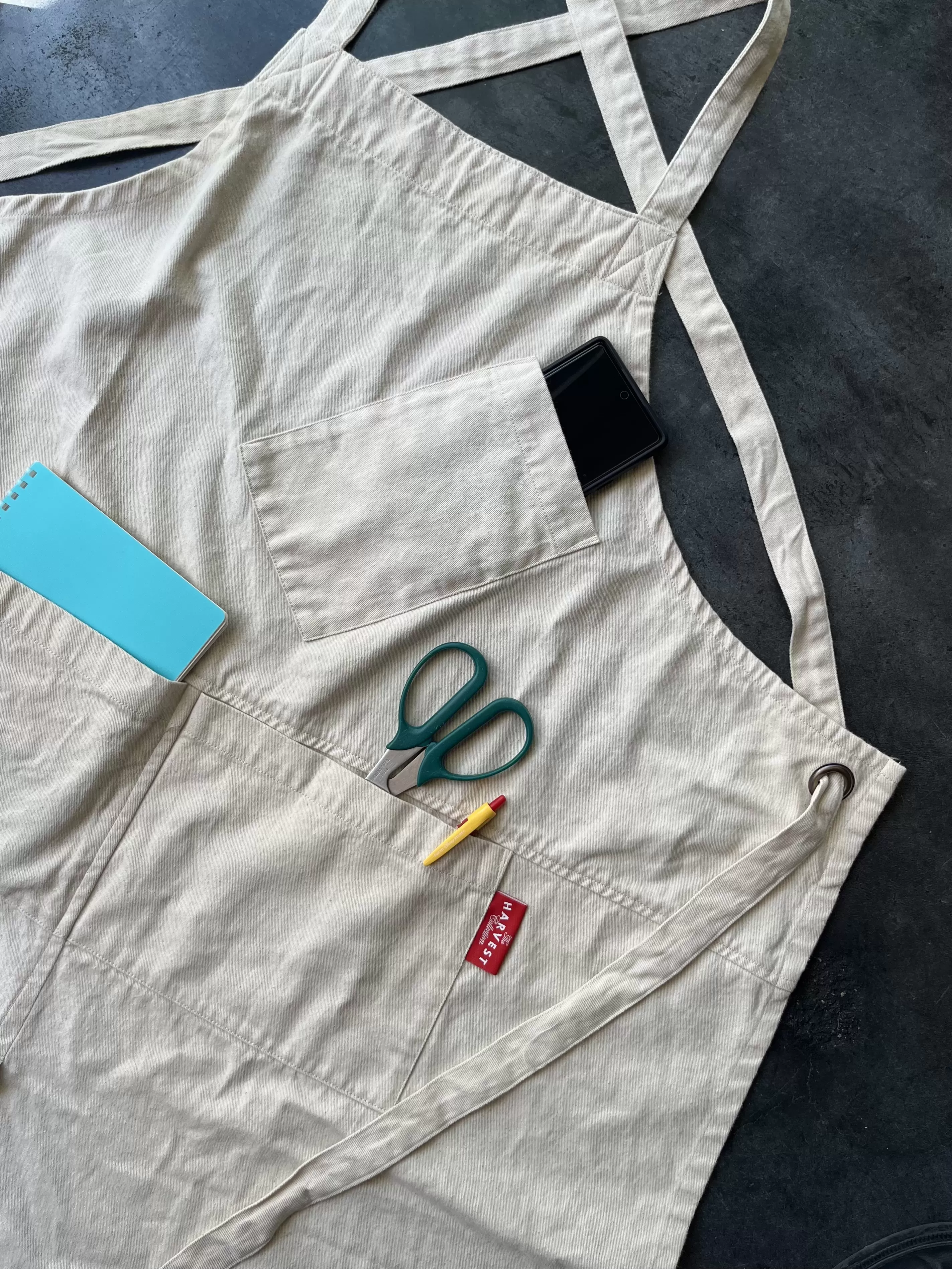 HARVEST Maker's Work Apron ヒッコリーストライプ